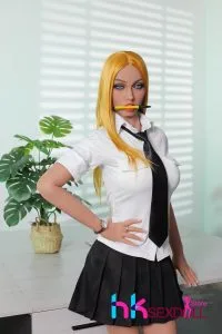 Long-legged blue-eyed teen sex doll
